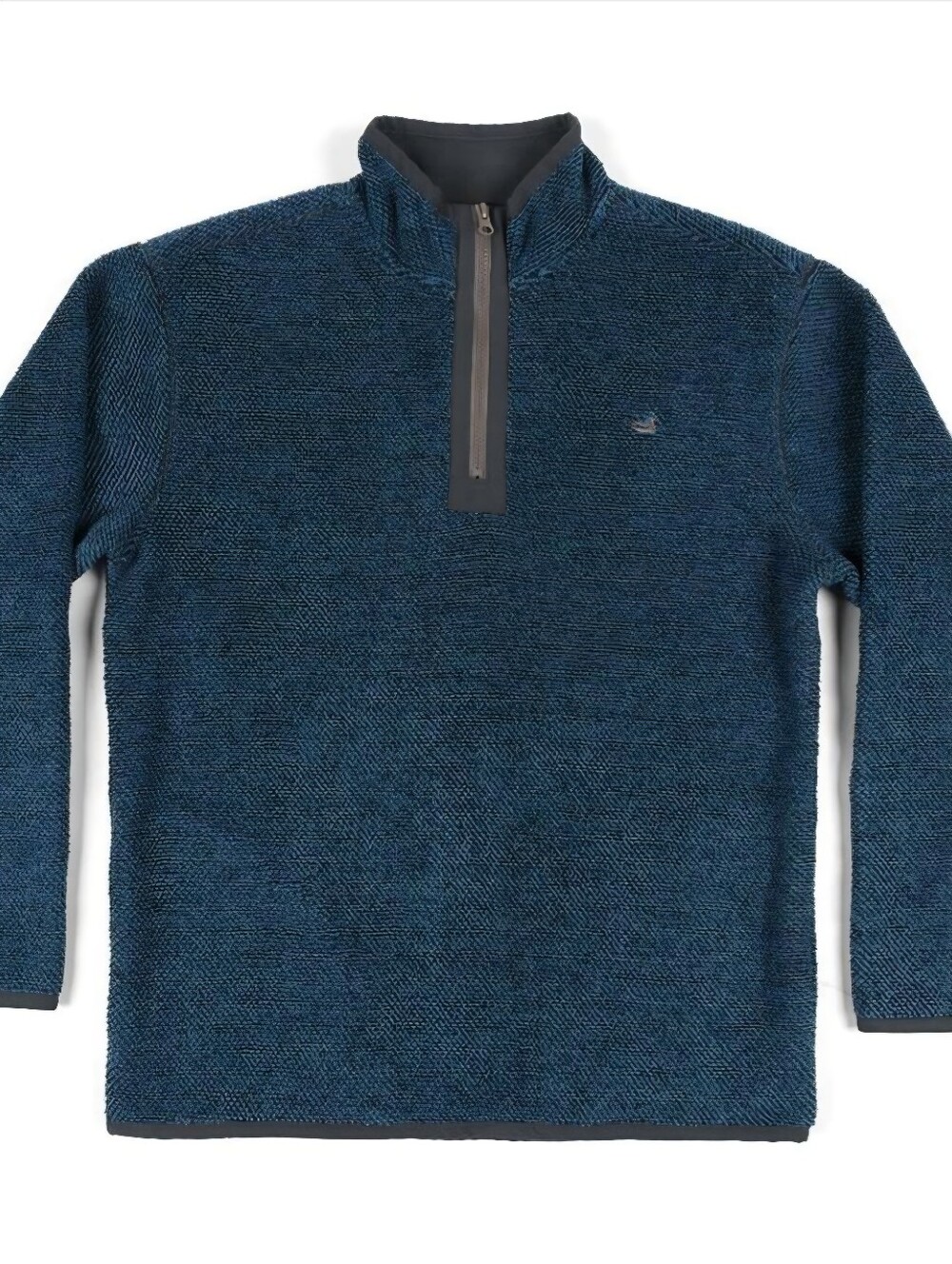 Southern Marsh Highland Alapaca Pullover Quarter-Zip - Size Medium - True Blue